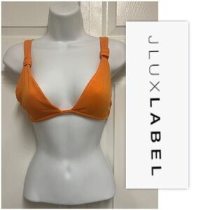 JLUXLABEL Orange Ribbed Bralette